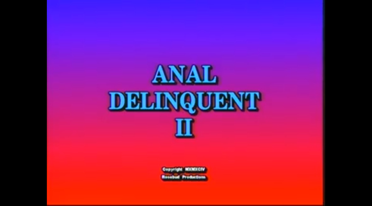 Anal Deliquent II
