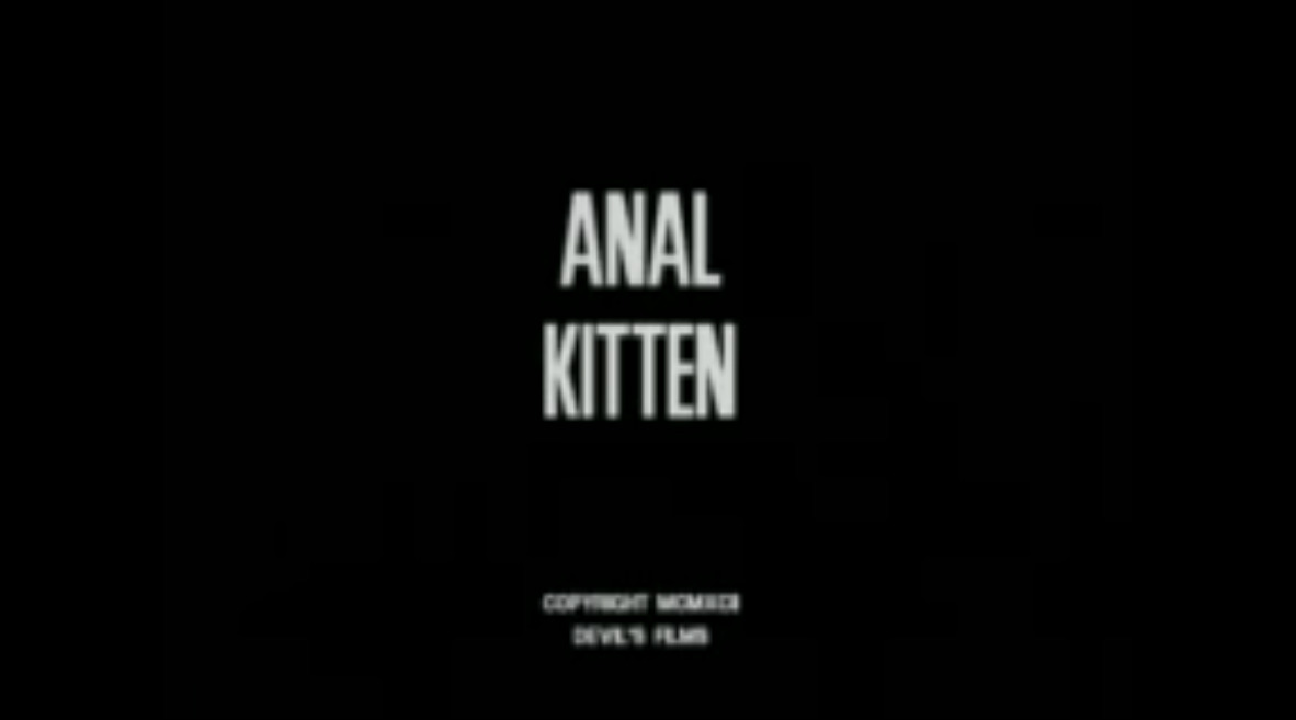Anal Kitten