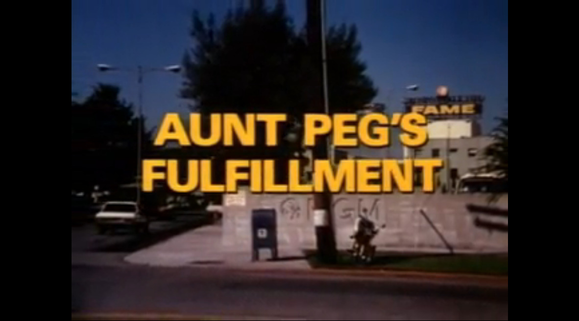 Aunt Peg's Fulfillment