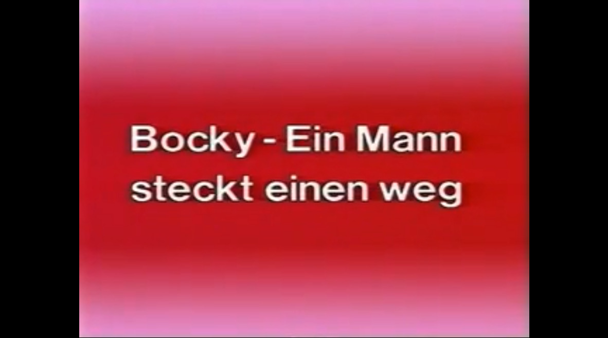 Bocky - Ein Mann steckt einen weg