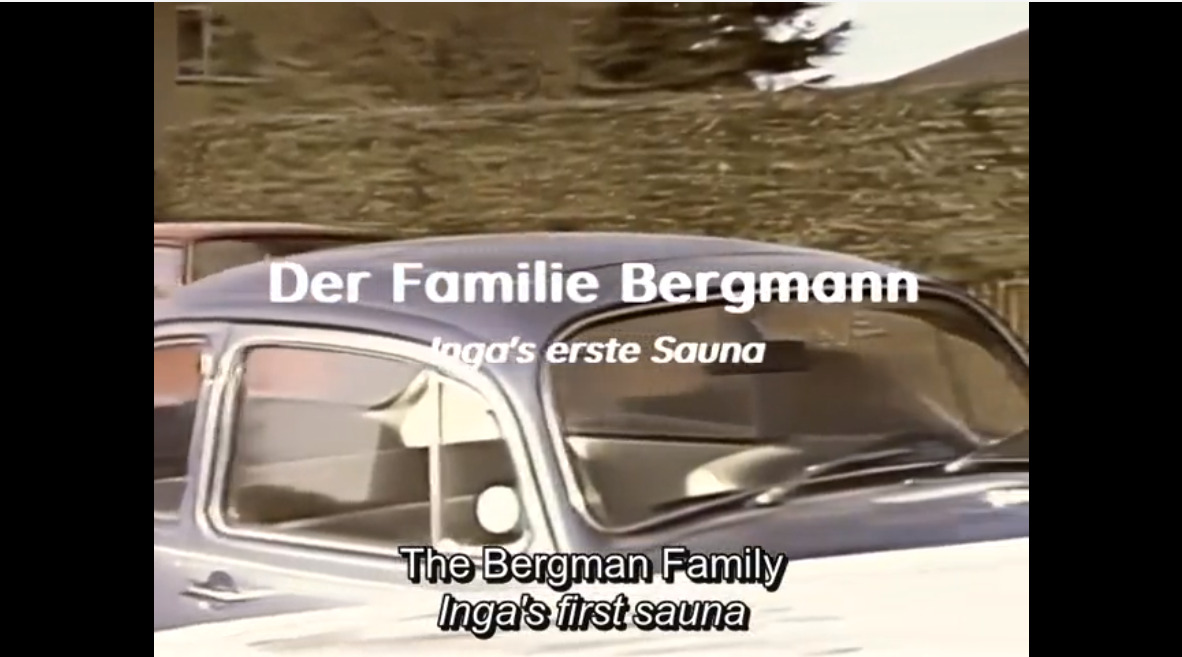 Der Familie Bergmann Inga's erste Sauna