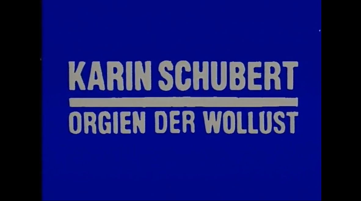 Katrin Schubert orgien der wollust