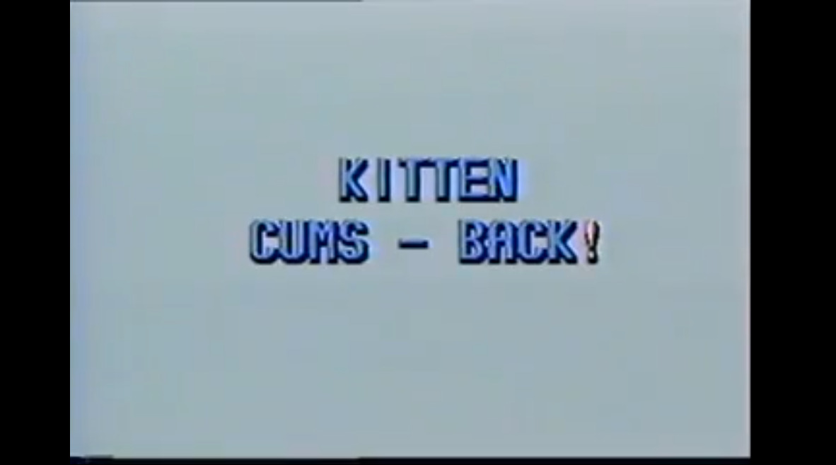 Kitten Cums - Back!