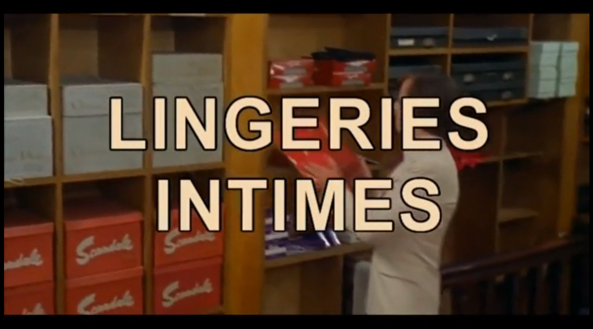 Lingeries intimes