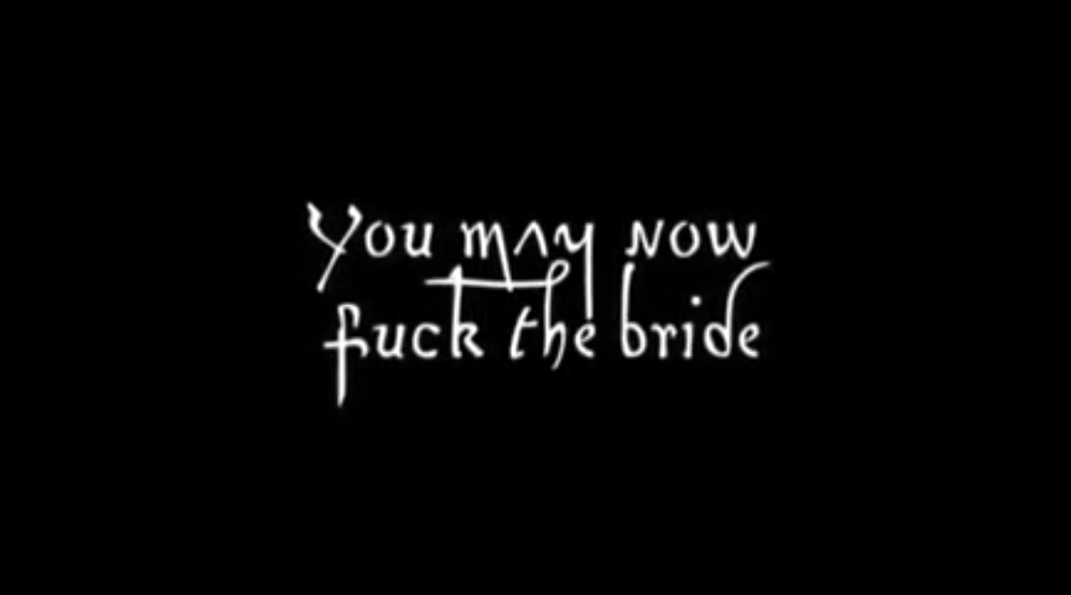 You may now fuck the bride